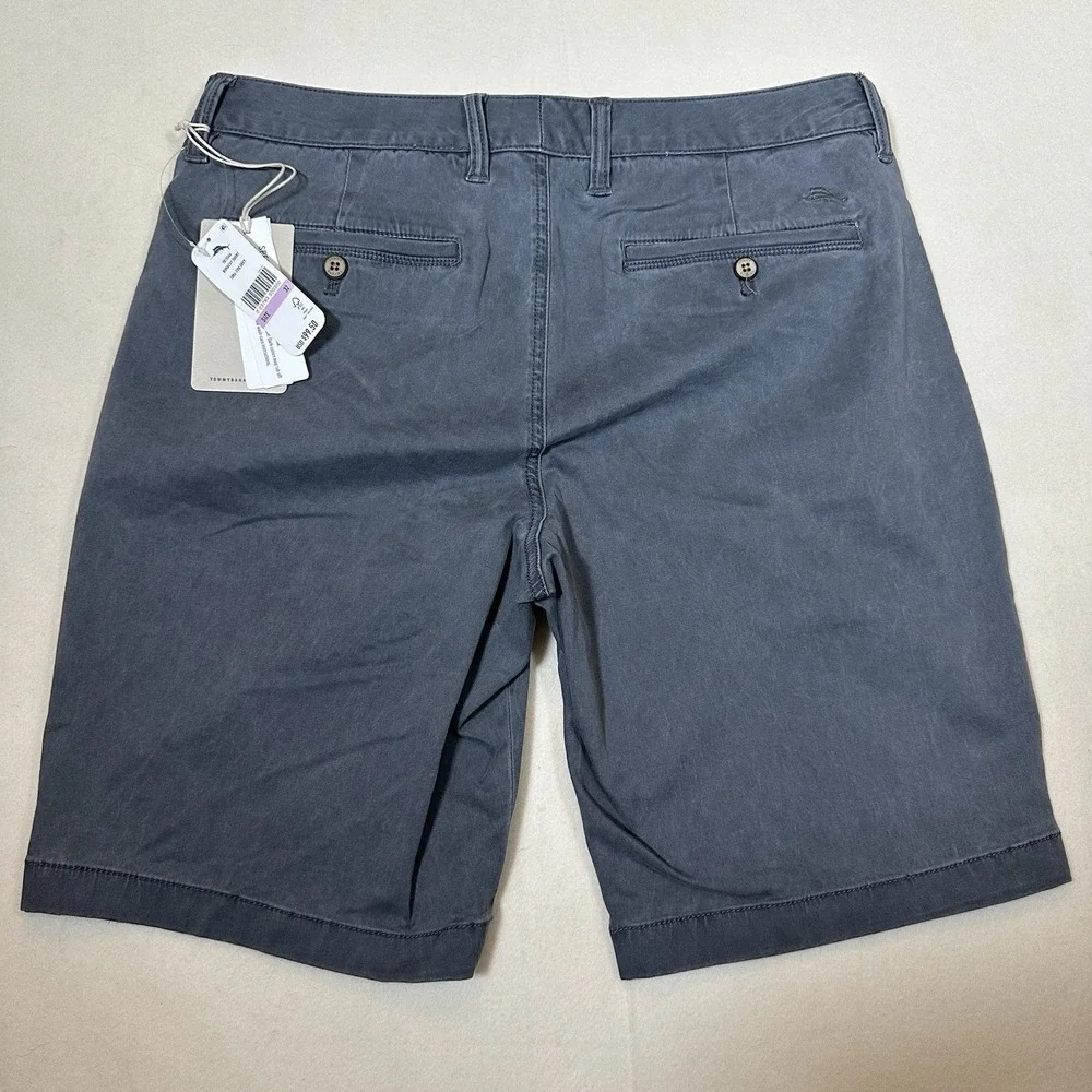 XSoldXTommy Bahama Shorts Men 32 Boracay Chino Grey Tencel Blend 10 Inch NWT